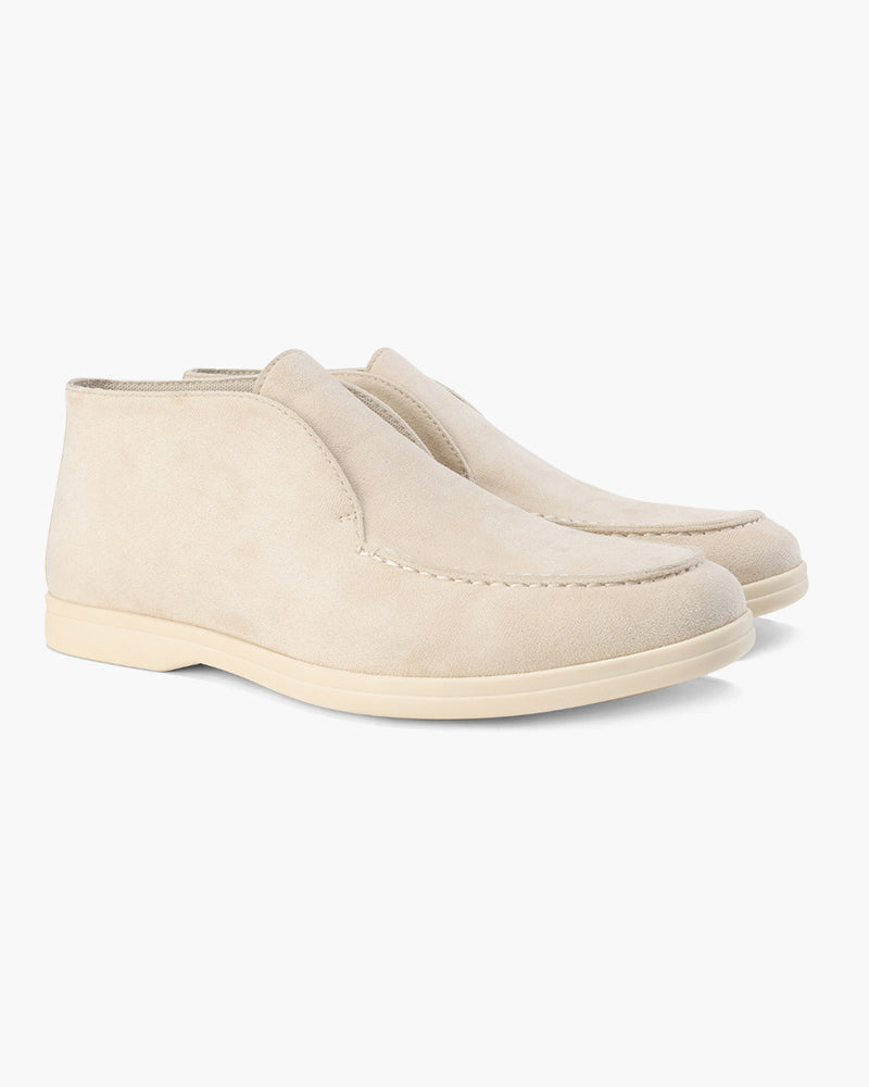 Mikołaj | Męskie Zamszowe Loafersy Półwysokie Slip-On