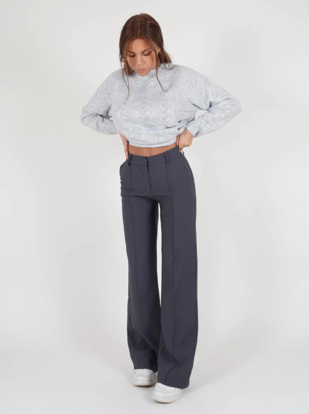 Carina | Eleganckie spodnie z wysokim stanem