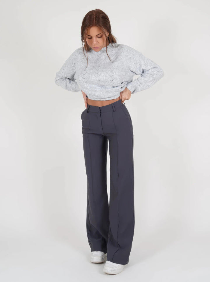 Carina | Eleganckie spodnie z wysokim stanem