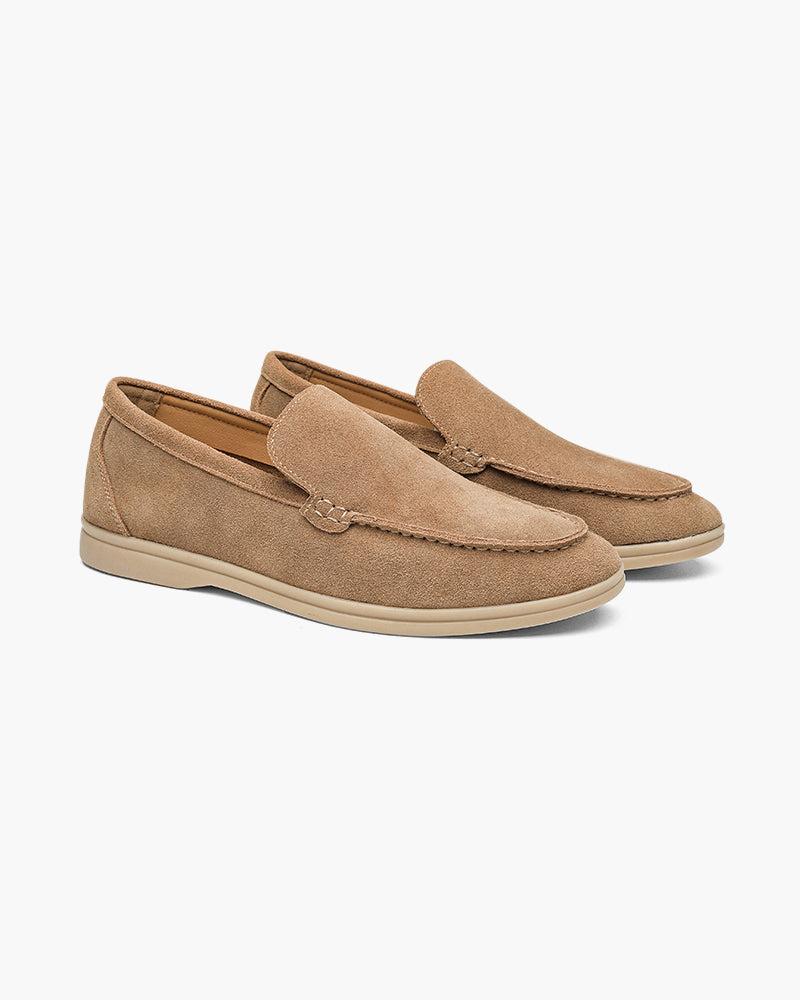 Kacper | Męskie zamszowe mokasyny w stylu vintage