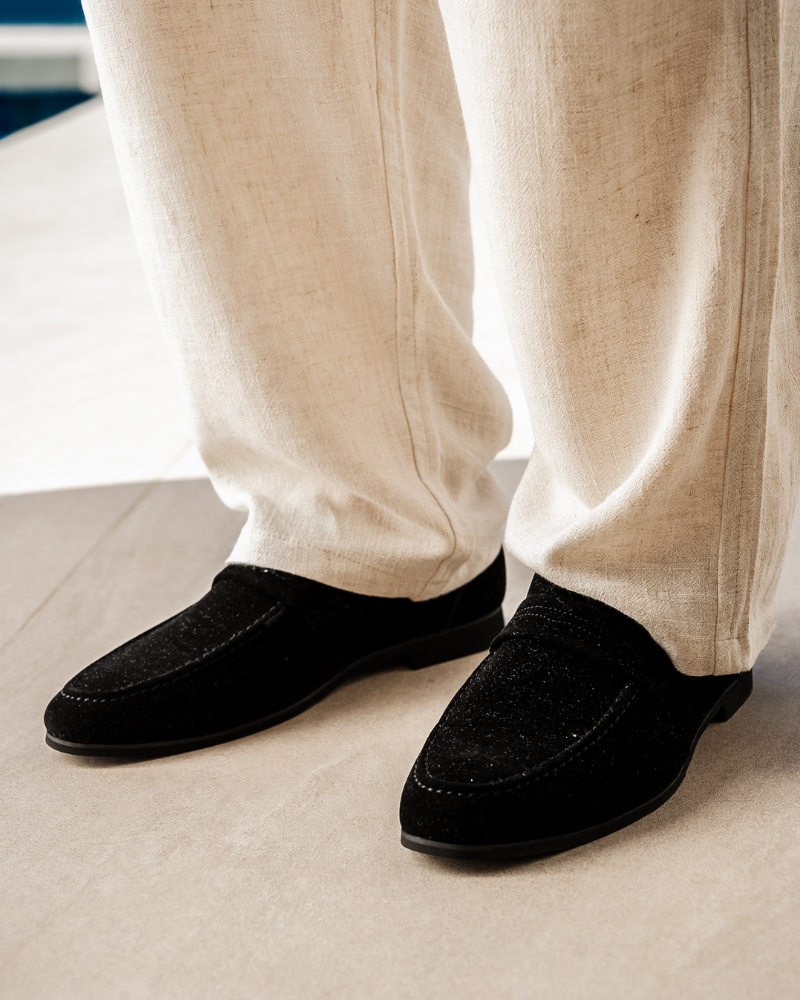Aleksander | Klasyczne męskie mokasyny z zamszu w stylu casual