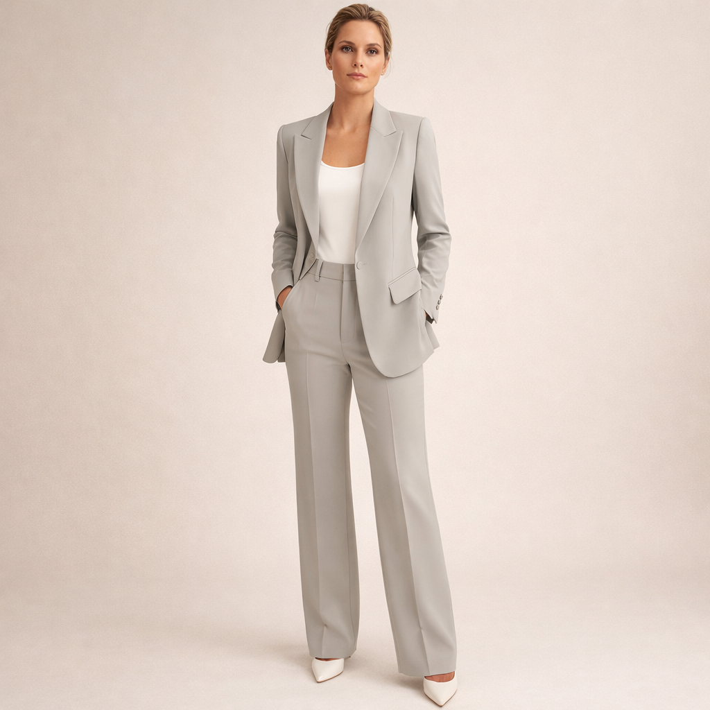 Lena | Stylish suit with flared trousers