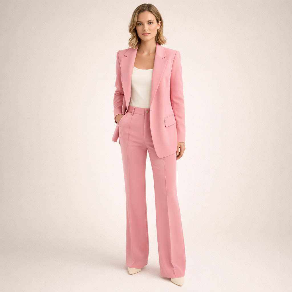 Lena | Stylish suit with flared trousers