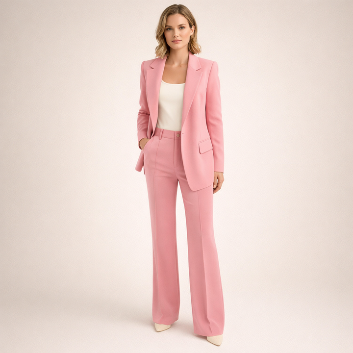 Lena | Stylish suit with flared trousers