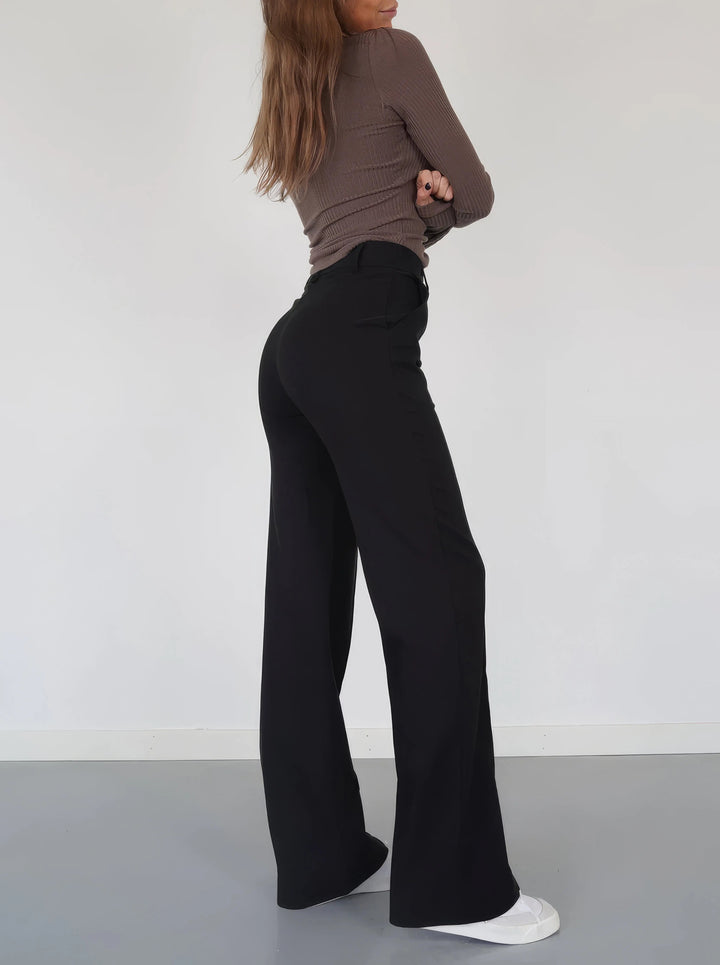 Carina | Eleganckie spodnie z wysokim stanem