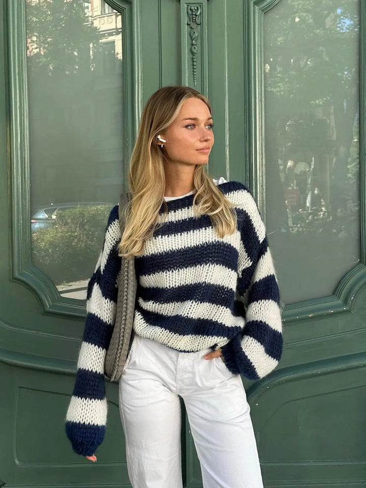 Noémie | Sweter w paski o luźnym kroju