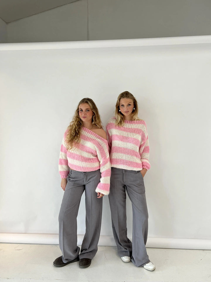 Noémie | Sweter w paski o luźnym kroju
