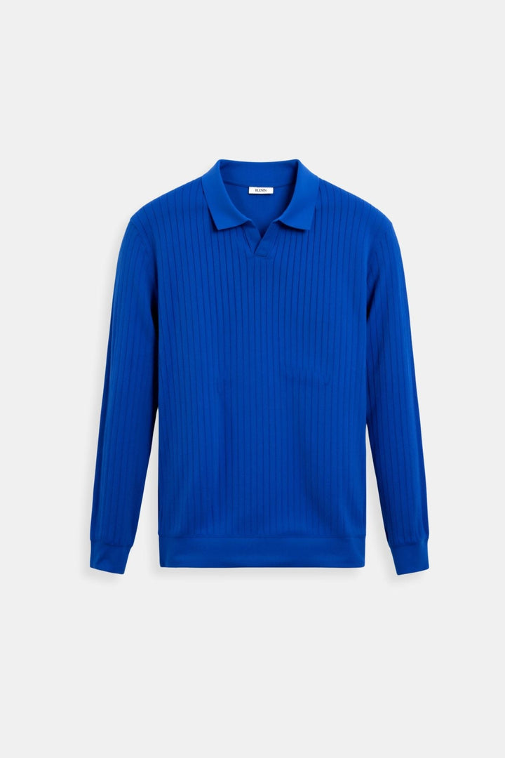 Łukasz | Polo męskie z dzianiny – minimalistyczna elegancja