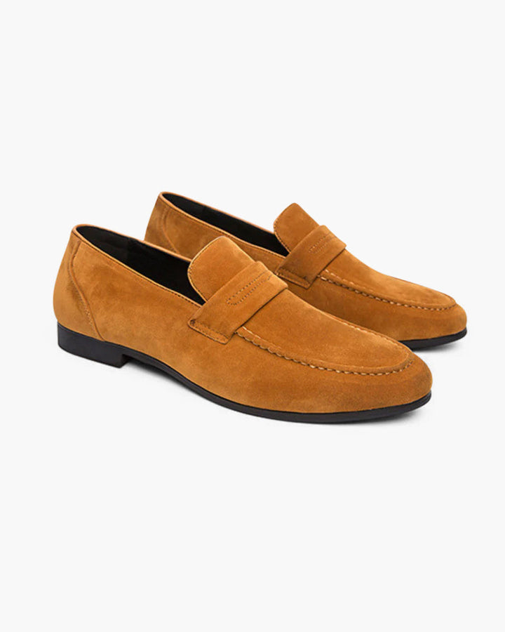Aleksander | Klasyczne męskie mokasyny z zamszu w stylu casual