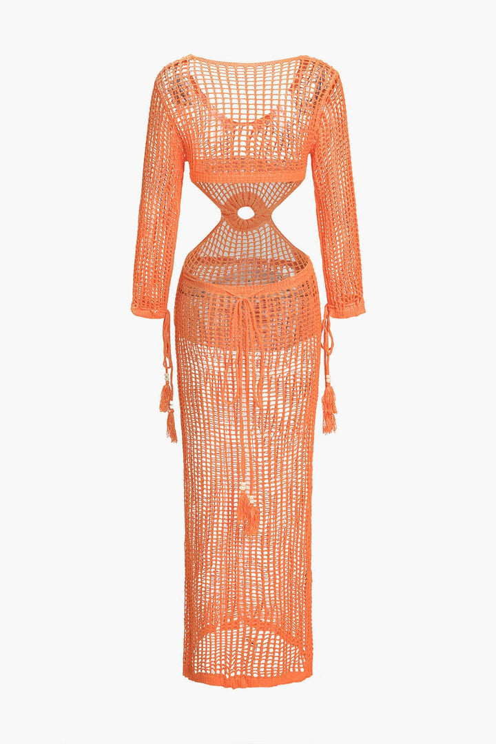 Aveline | Szydełkowa sukienka plażowa maxi w stylu boho