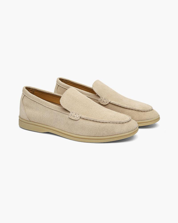 Kacper | Męskie zamszowe mokasyny w stylu vintage