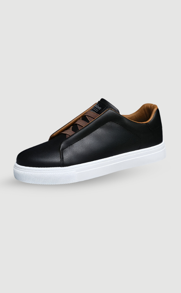 Patryk | Białe męskie sneakersy skórzane o minimalistycznym wykończeniu