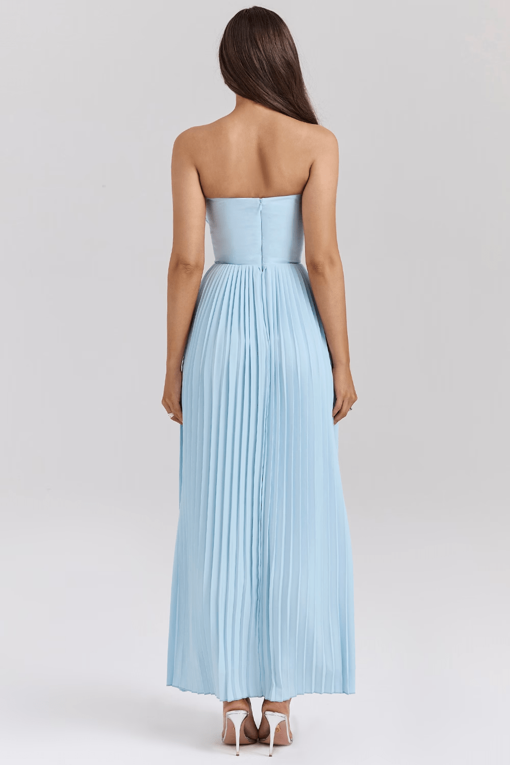 Lucyna | Elegancka długa sukienka maxi o zwiewnym kroju