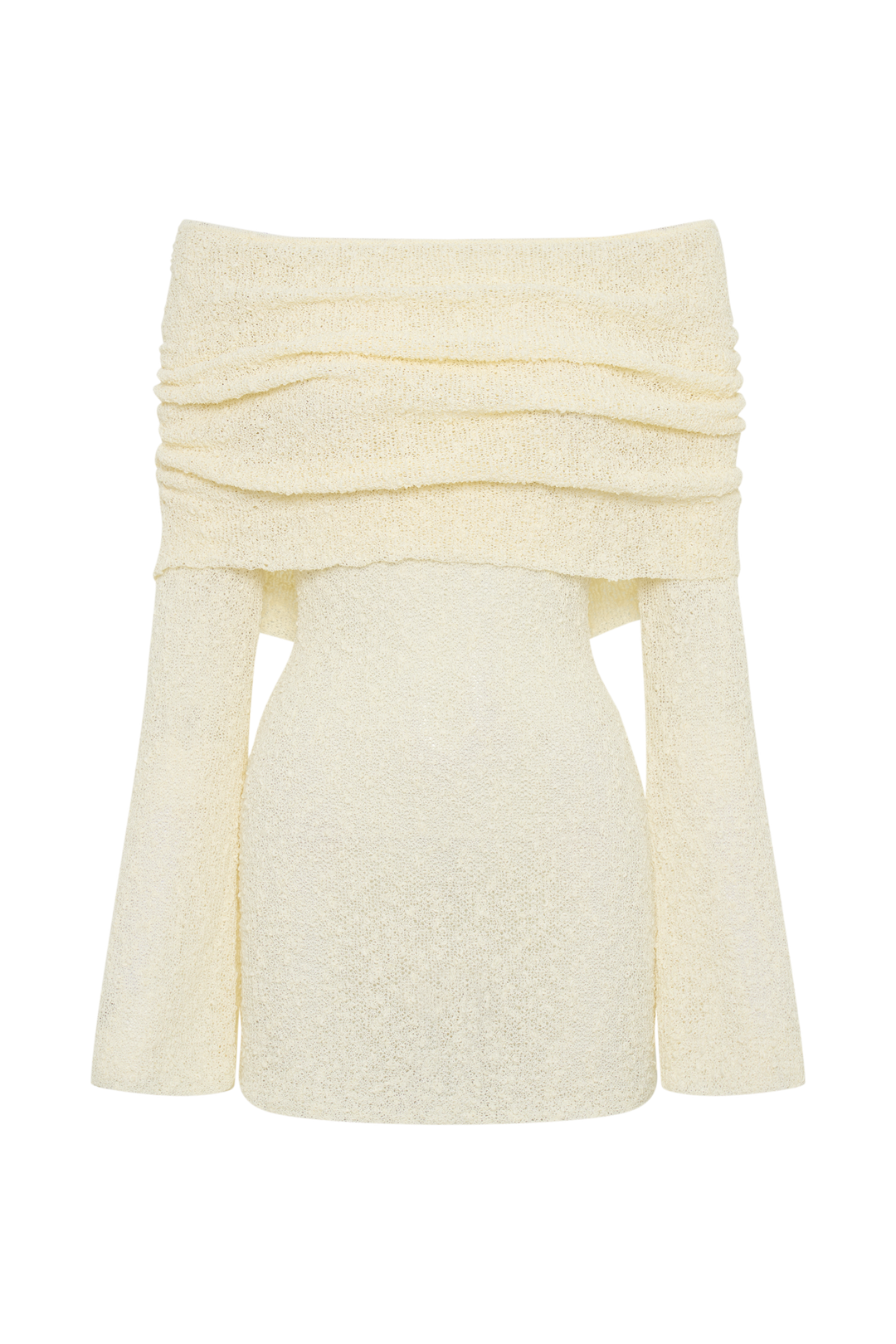 Velina | Przezroczysta sukienka mini off-shoulder