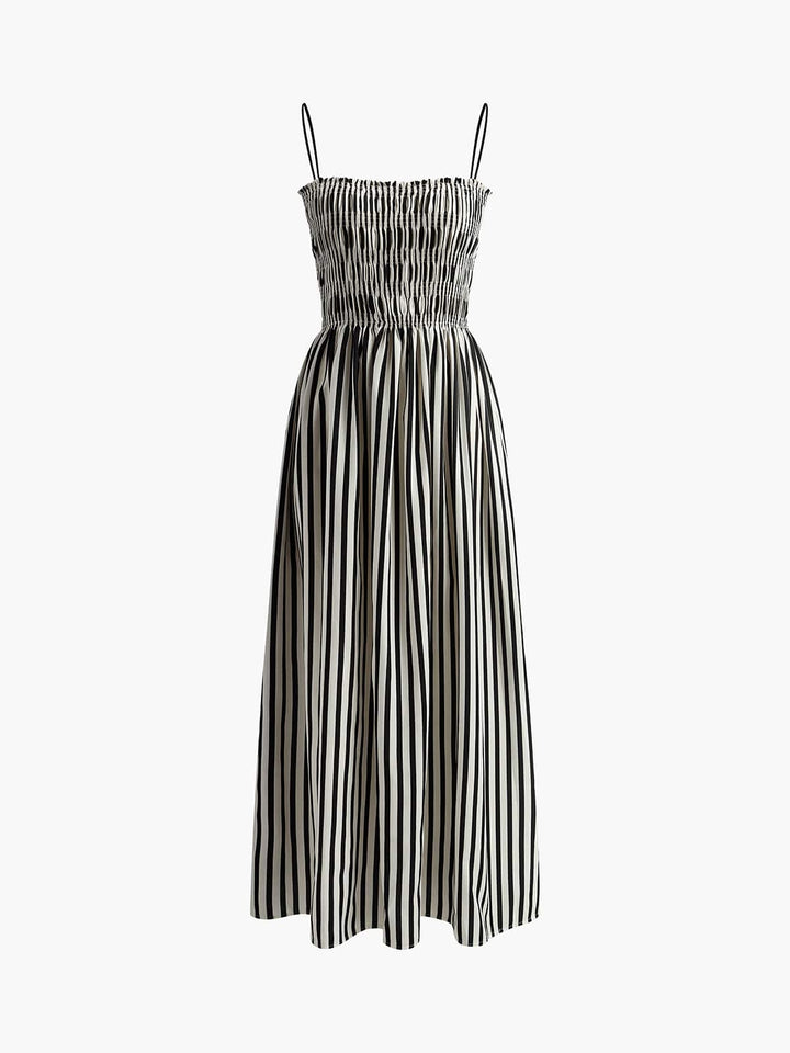 Seloria | Letnia sukienka maxi w paski z lekkiego materiału
