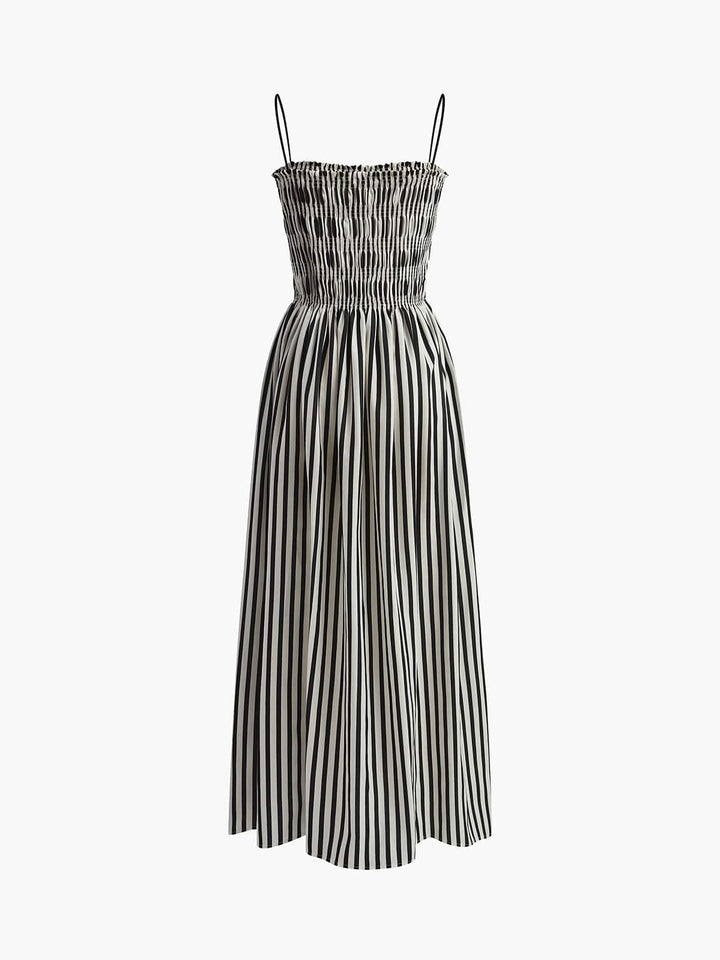 Seloria | Letnia sukienka maxi w paski z lekkiego materiału