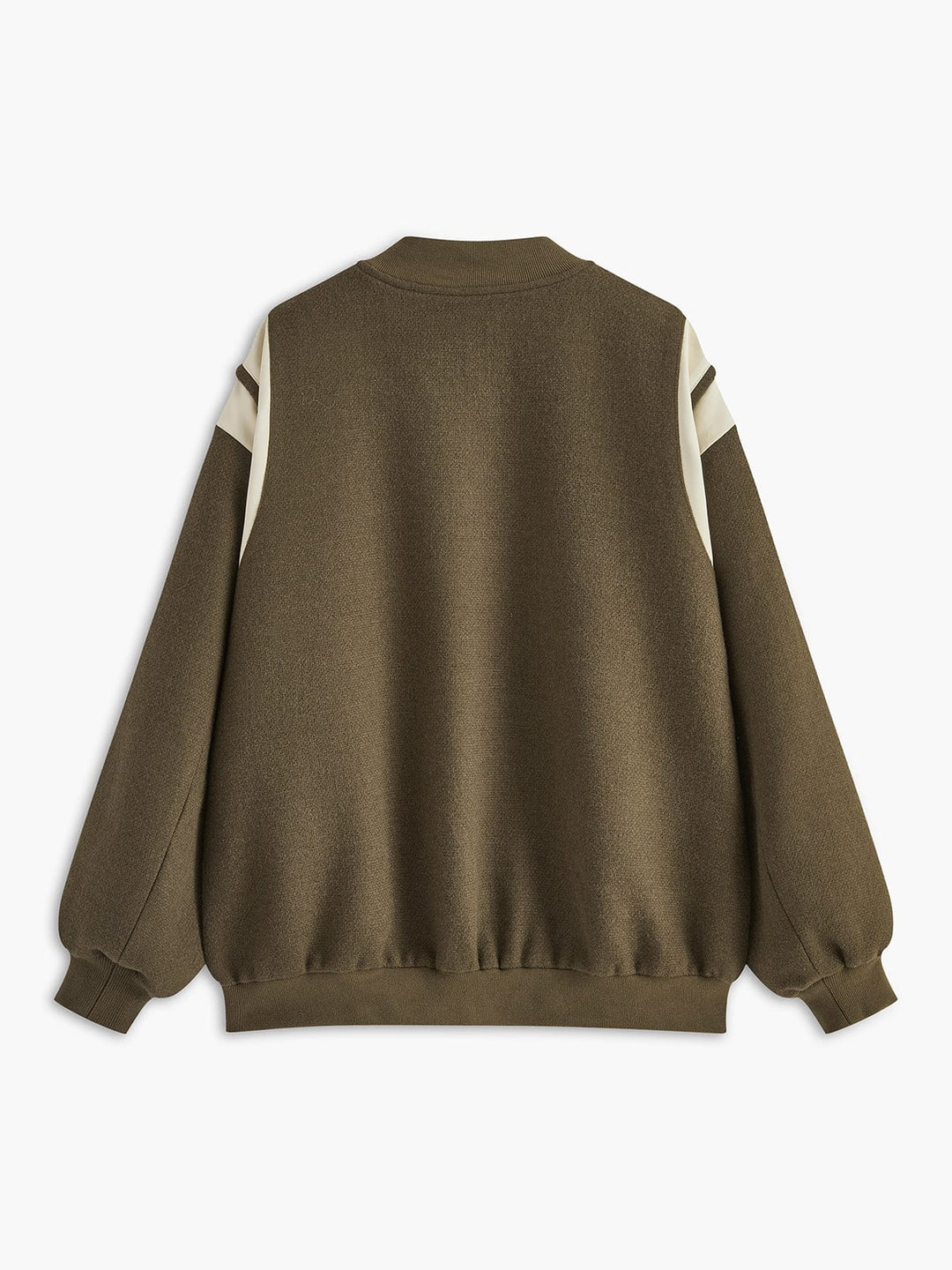 Adrielle | Retro kurtka varsity oversize z kontrastowymi rękawami i ściągaczami