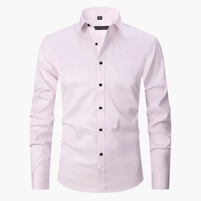 Męska koszula biznesowa Slim Fit – Elegancka koszula z długim rękawem, odporna na zagniecenia, idealna do biura i na co dzień