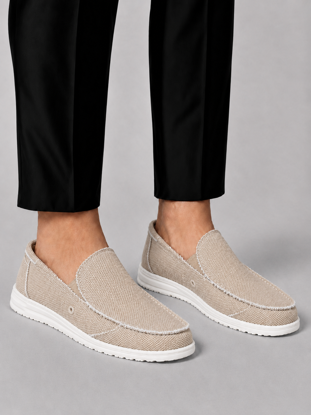 Damian | Męskie Mokasyny Slip-On o Komfortowym Kroju