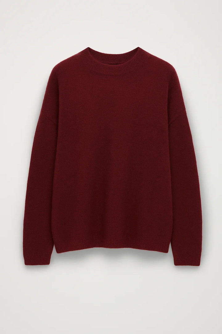 Klaudia | Damski sweter oversize z okrągłym dekoltem