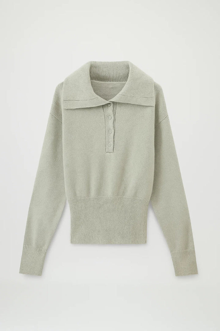 Nina | Sweter Oversize z Okrągłym Dekoltem i Żebrowaną Strukturą