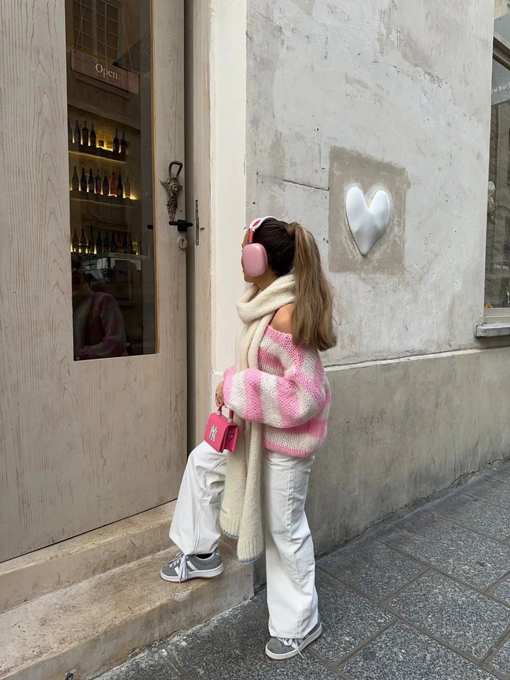 Noémie | Sweter w paski o luźnym kroju