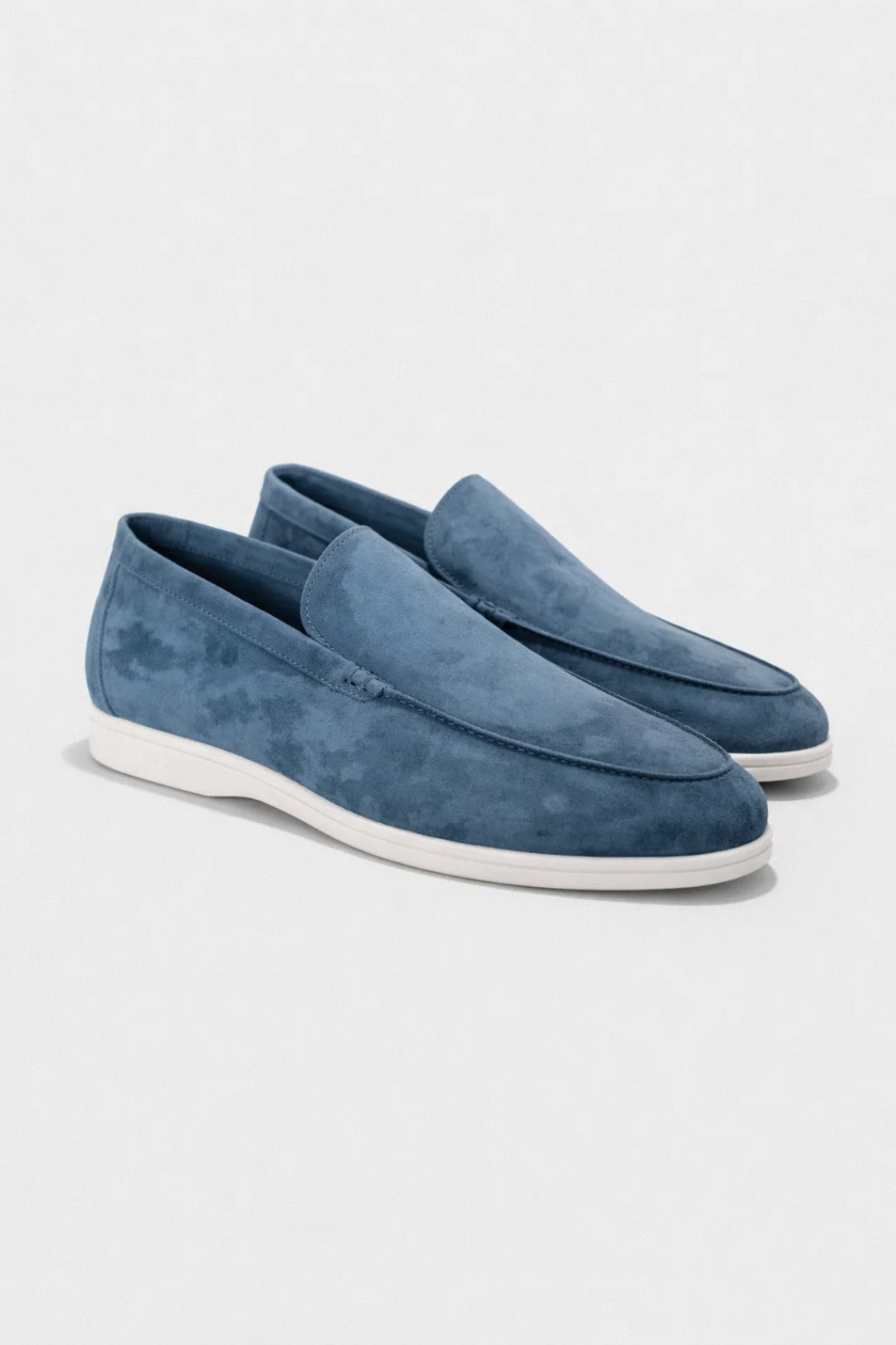 Przemysław | Męskie Zamszowe Mokasyny Slip-On o Lekkiej Konstrukcji