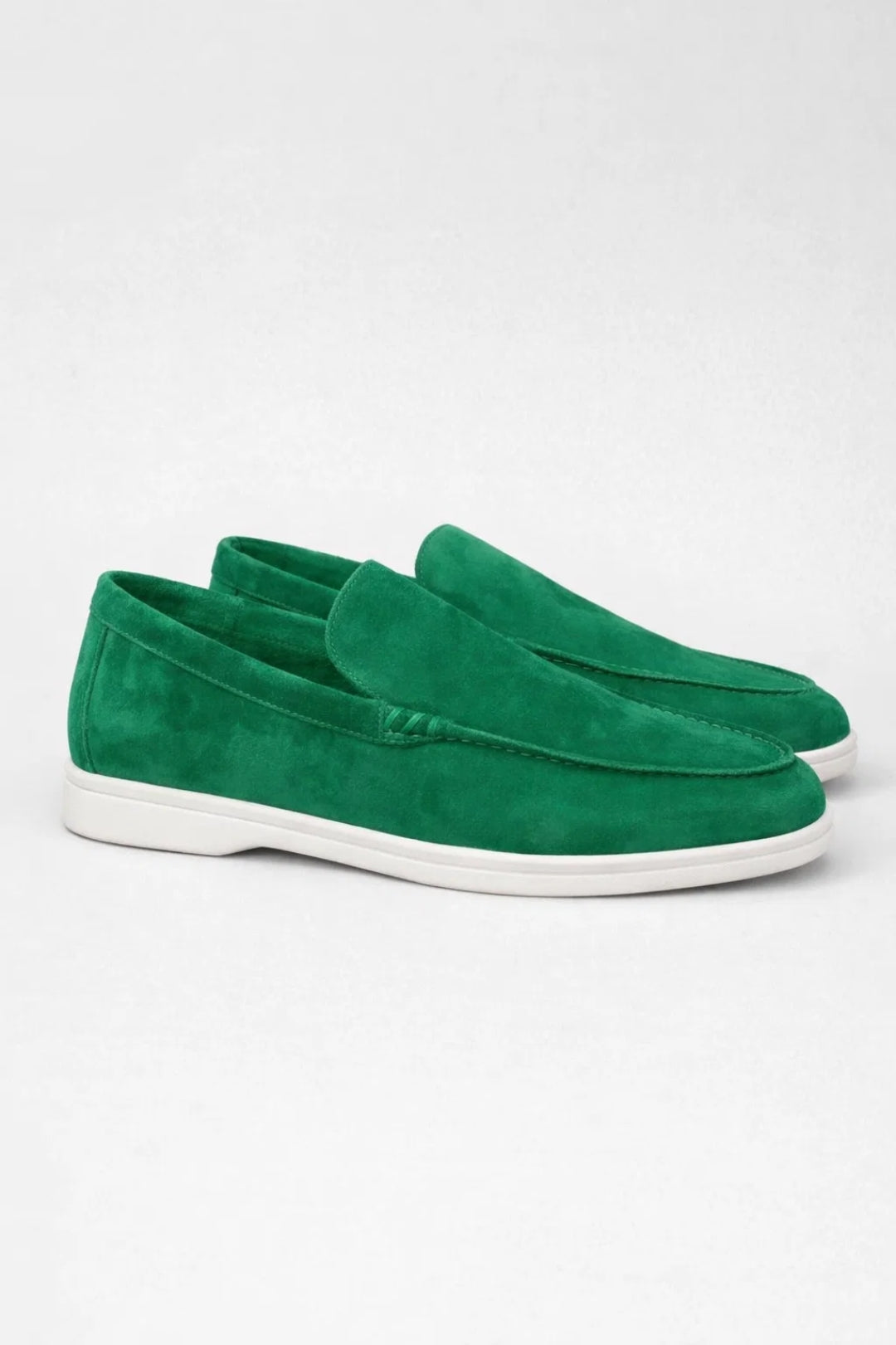 Przemysław | Męskie Zamszowe Mokasyny Slip-On o Lekkiej Konstrukcji