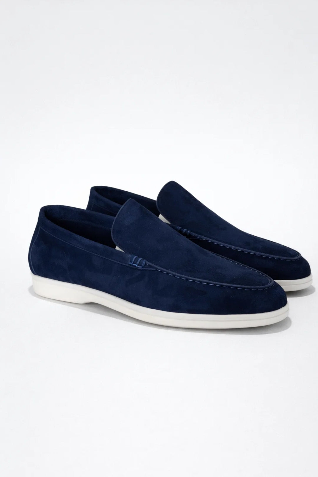 Przemysław | Męskie Zamszowe Mokasyny Slip-On o Lekkiej Konstrukcji