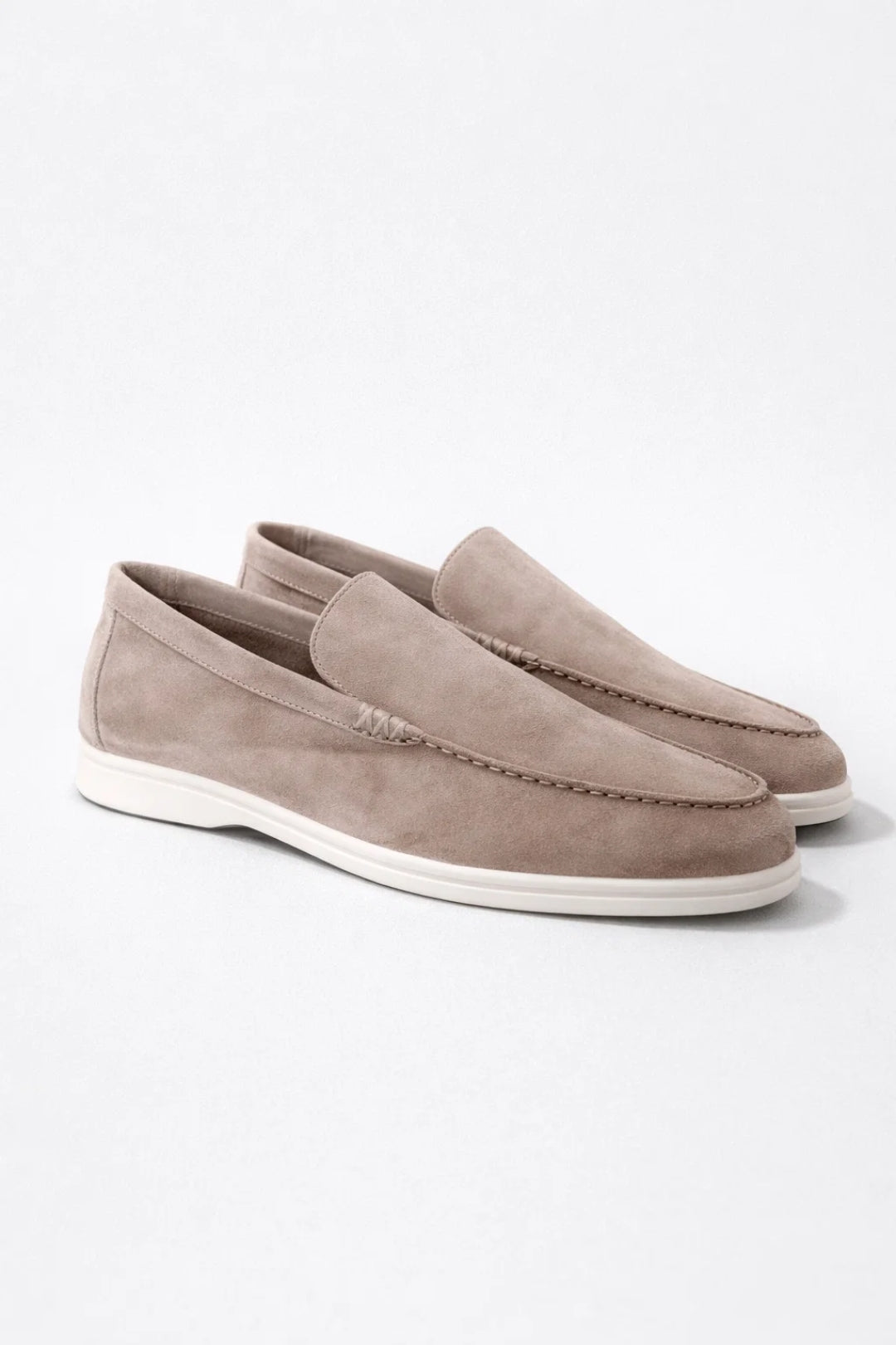 Przemysław | Męskie Zamszowe Mokasyny Slip-On o Lekkiej Konstrukcji