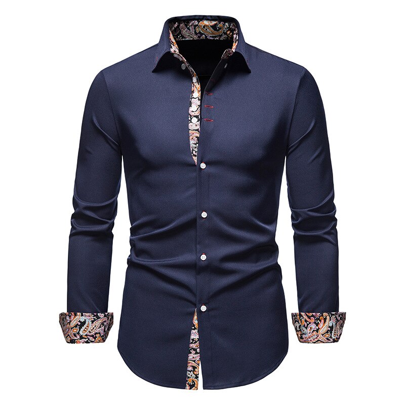 Magnus | Męska koszula z akcentami paisley