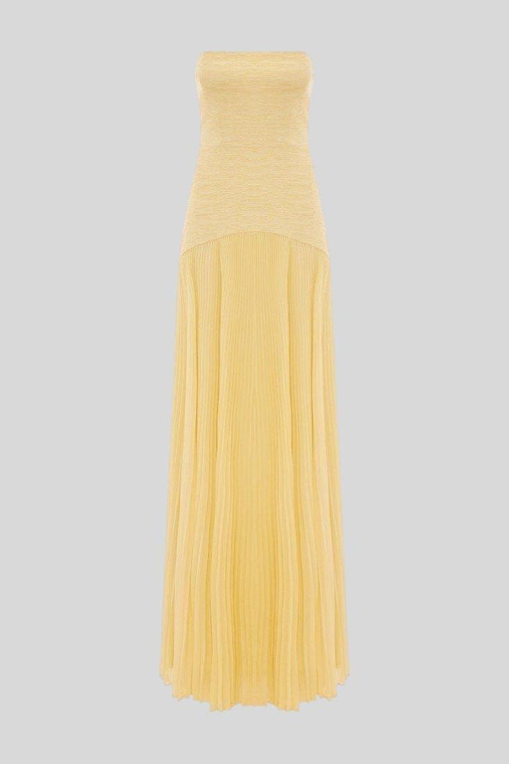 Katarzyna | Długa sukienka maxi z eleganckim rozcięciem