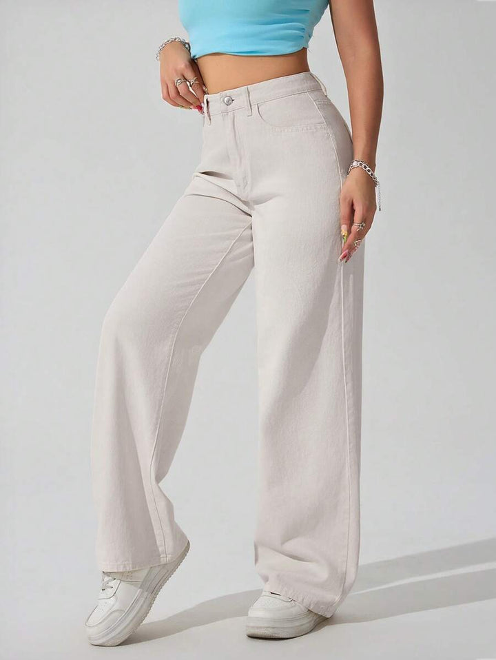 Chloé | Jeansy Damskie z Wysokim Stanem i Retro Charakterem