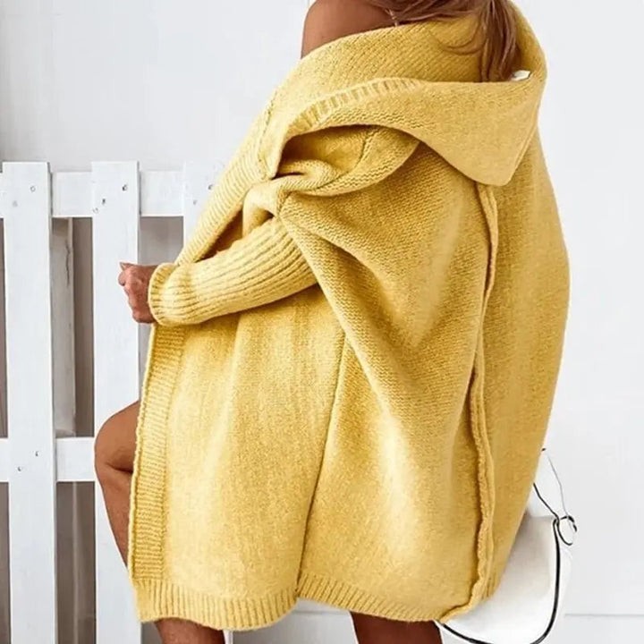 Liwia | Oversize bluza damska z kapturem i zamkiem błyskawicznym