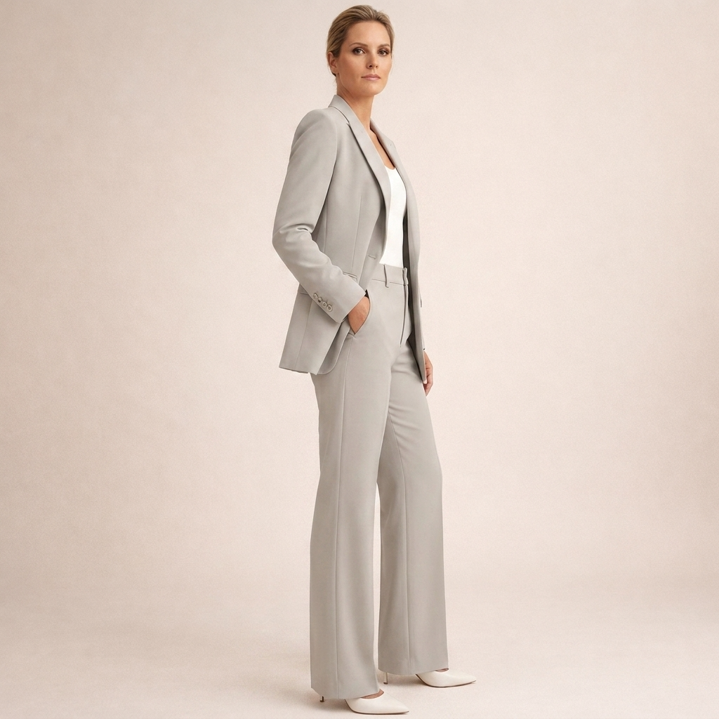 Lena | Stylish suit with flared trousers