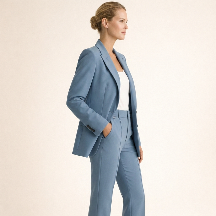 Lena | Stylish suit with flared trousers