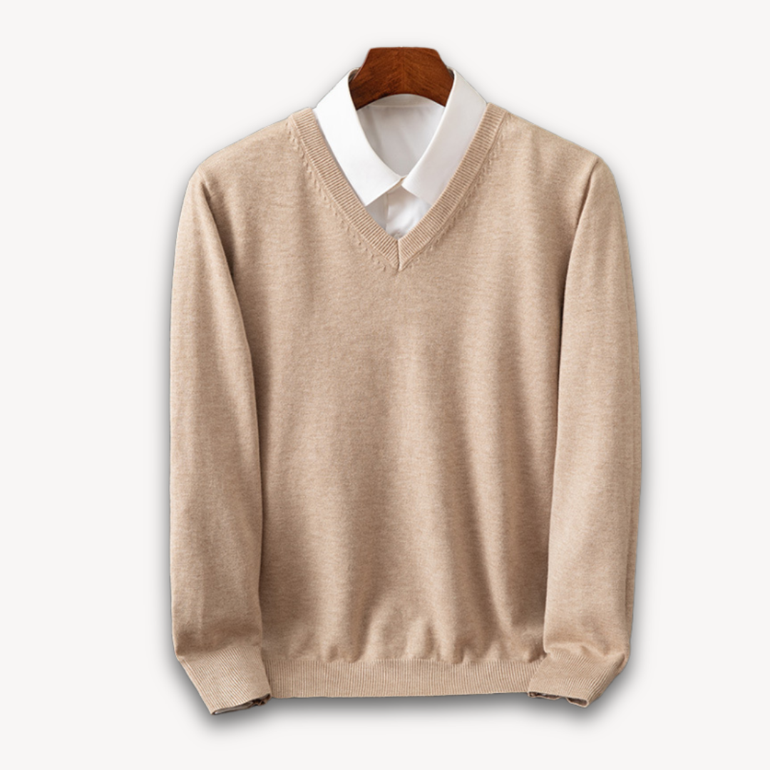 Apollo | Sweter V-Neck z Kaszmiru