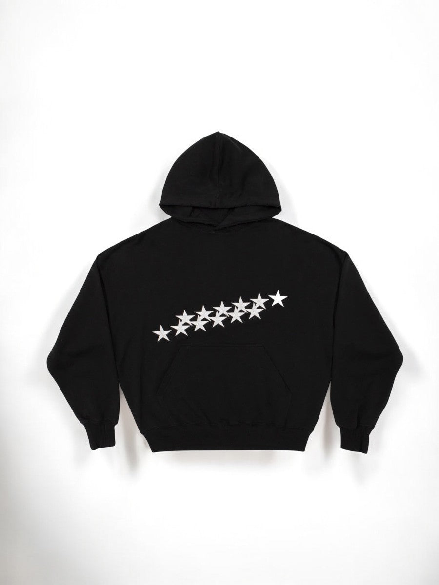 Nikola | Oversized hoodie z nadrukiem gwiazd – styl streetwear