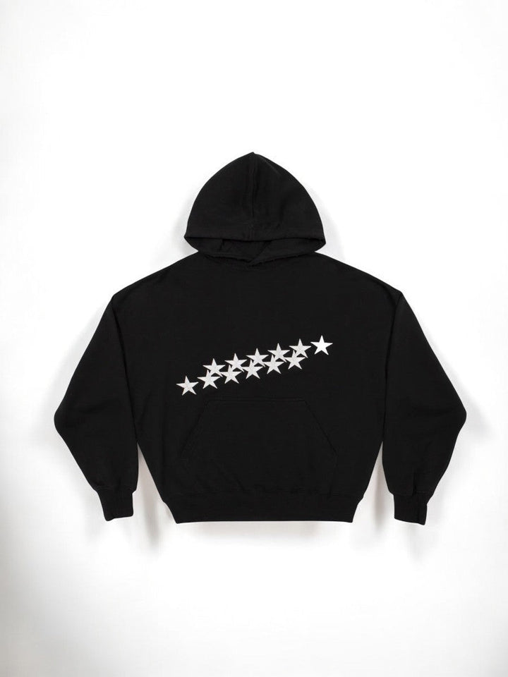 Nikola | Oversized hoodie z nadrukiem gwiazd – styl streetwear