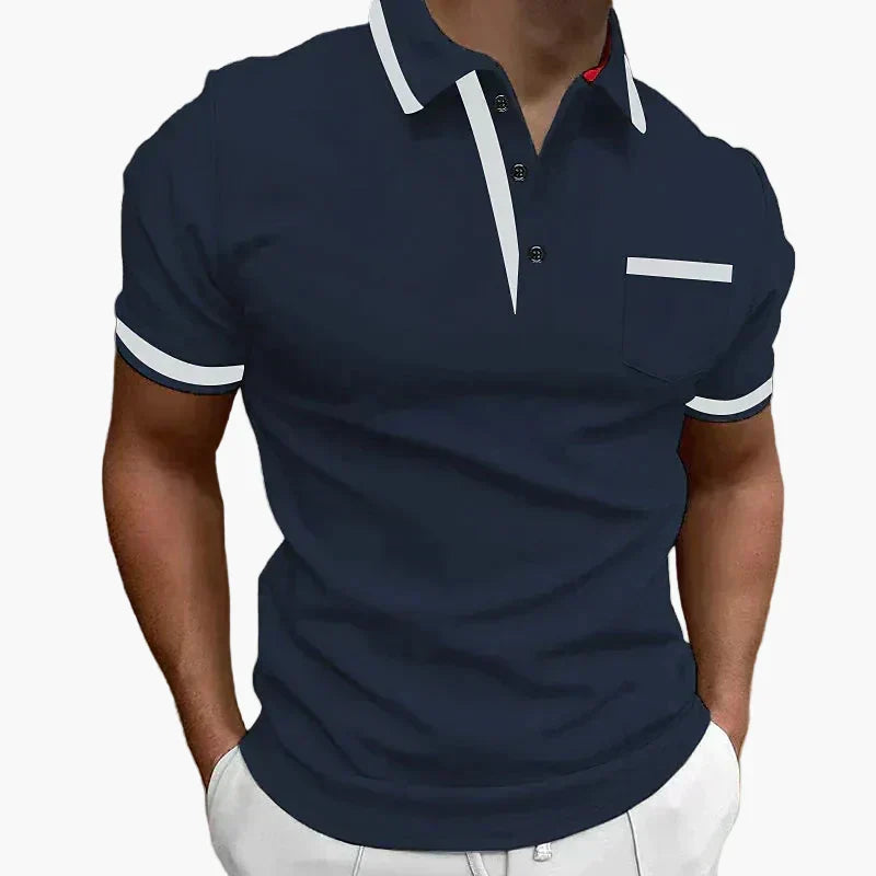 Ignacy | Męska koszulka polo Modern Fit z kontrastowymi detalami – Stylowy strój na co dzień i na wolny czas