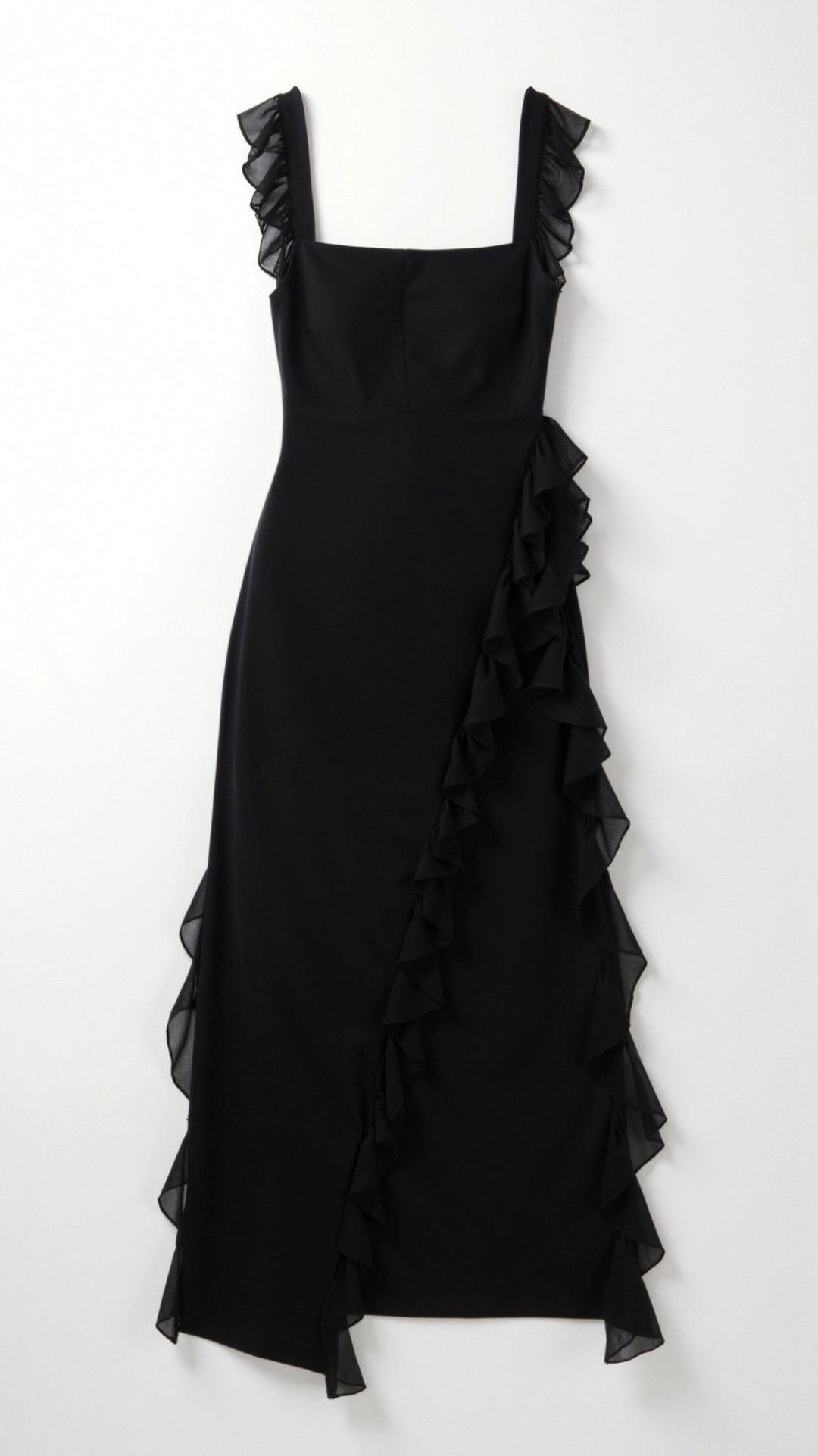 Elavira | Elegancka Sukienka Maxi z Falbankami